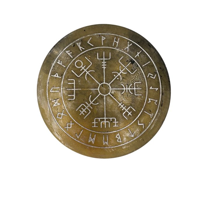 Vegvisir Rune Plaka Dekor - Kırılmaz